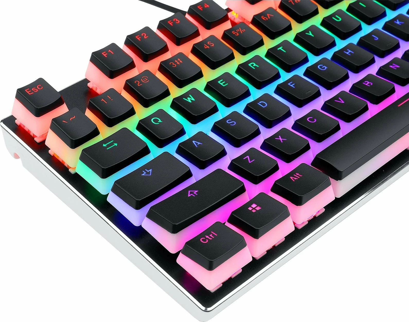 Set keycaps Redragon A130 PBT Doubleshot 104 copë Pudding, i zi