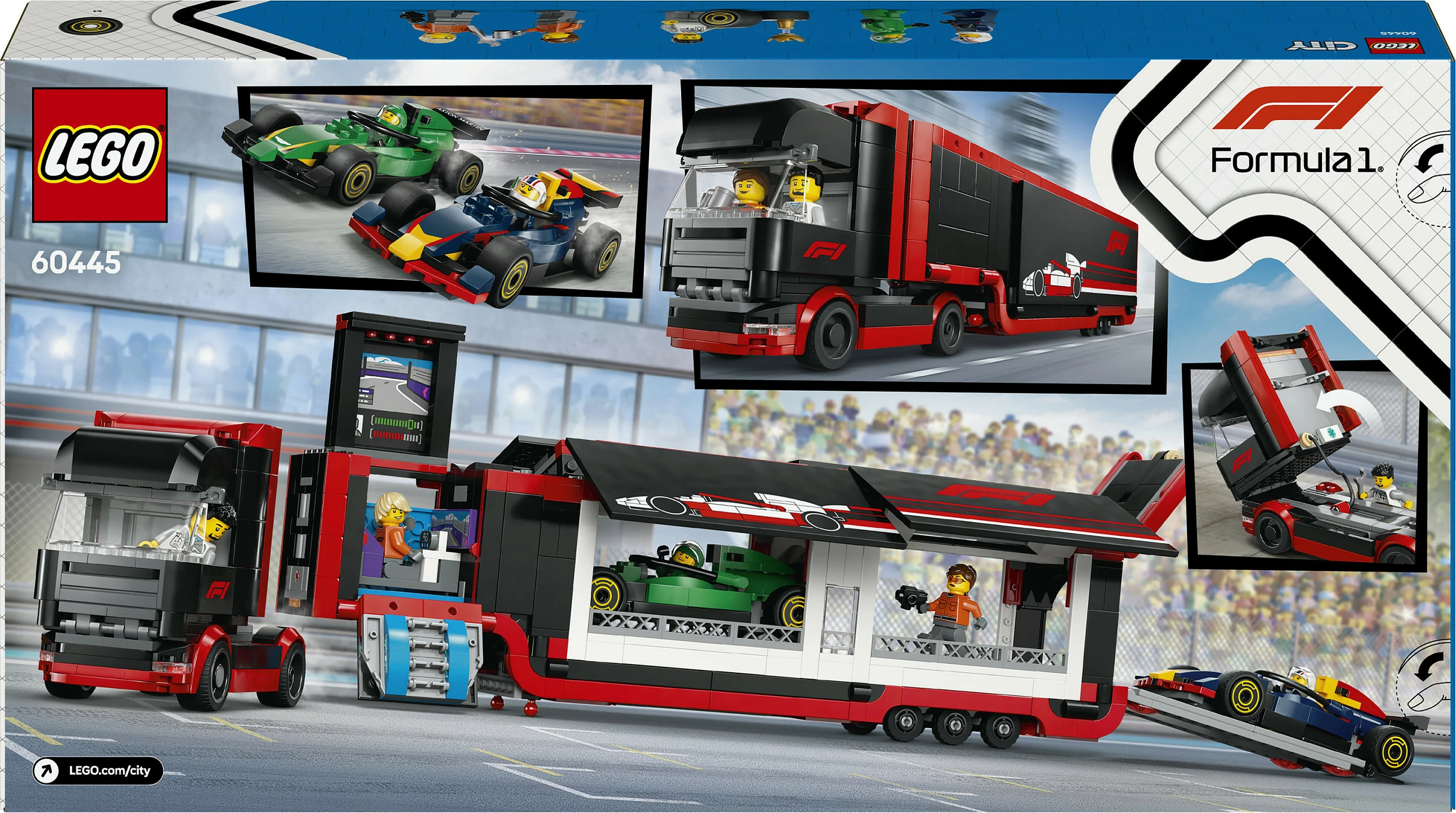 Set ndërtimi LEGO F1 kamion me RB20 & AMR24, 1086 pjesë, plastikë, shumëngjyrësh