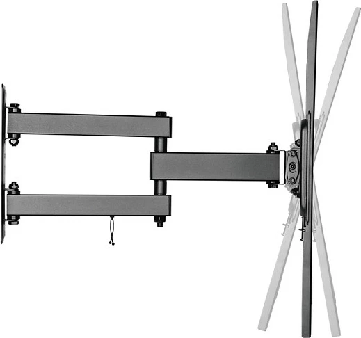 Mbajtëse muri TV EQUIP, 32"-55", e artikulueshme, VESA deri 400x400, 35 kg, e zezë