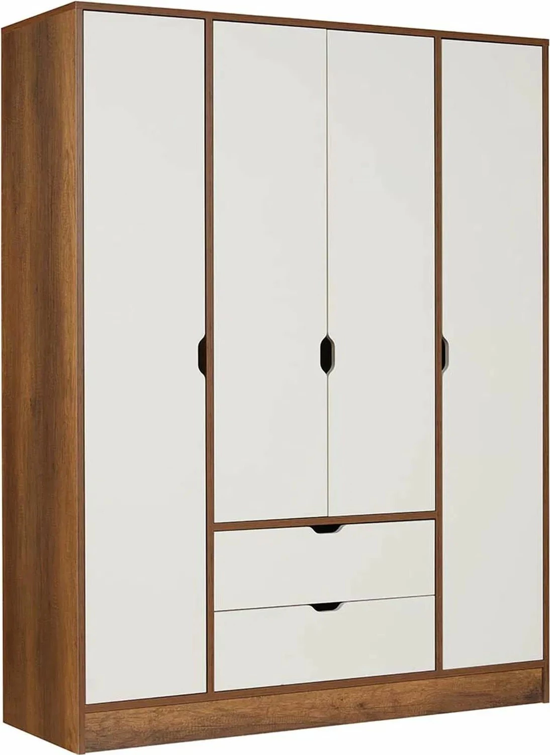 Dollap rrobash, ngjyrë arre dhe moonstone, Skye Decor, Tuval 062, 140x182x50 cm