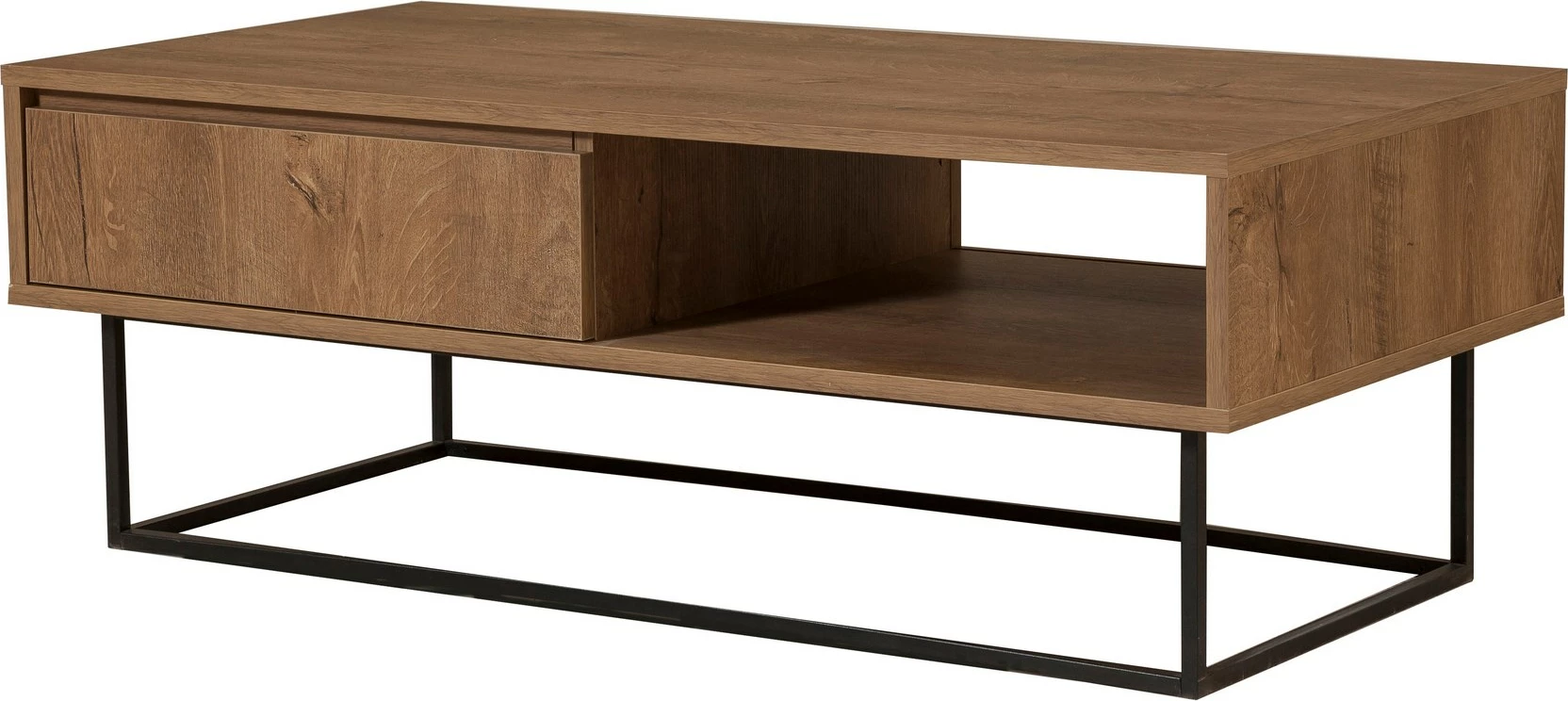 Set mobiljesh për dhomë dite Skye Decor, Laxus Takım 24, ngjyrë arre dhe e zezë