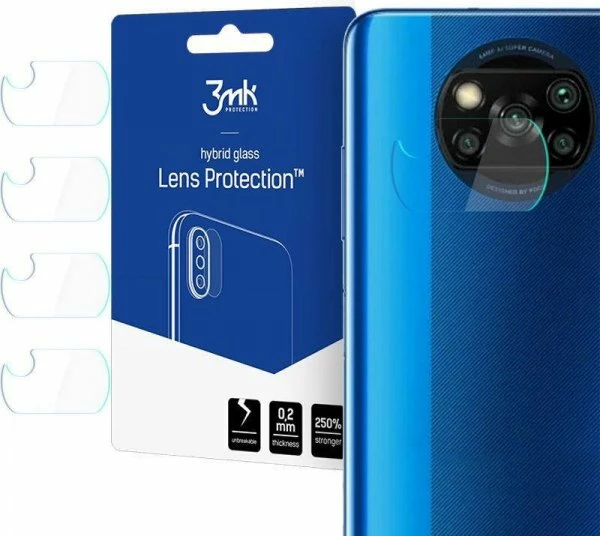 Xham hibrid për kamerë 3MK Hybrid Camera Glass për Xiaomi Poco X3 (MPN 12118), 4 copë