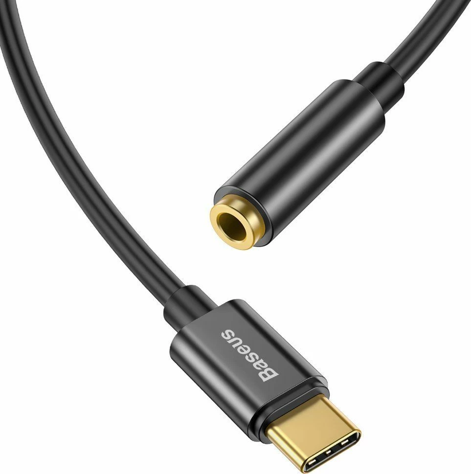 Adapter Baseus L54 USB-C në 3.5mm Jack me DAC, black