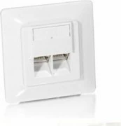 Prizë rrjeti EQUIP Cat.5e, 2 porta RJ-45, plastikë, e bardhë