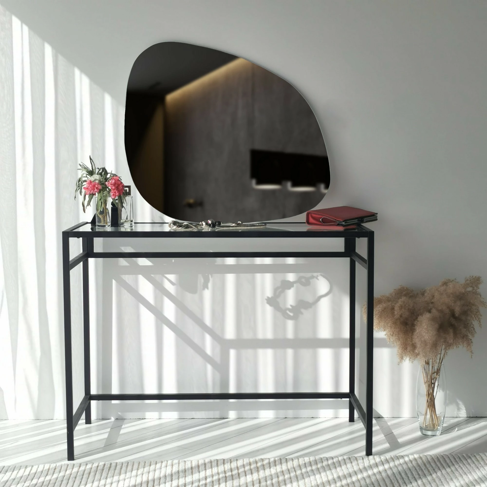 Pasqyrë Hanah Home Soho Ayna, e bardhë, 75x58cm