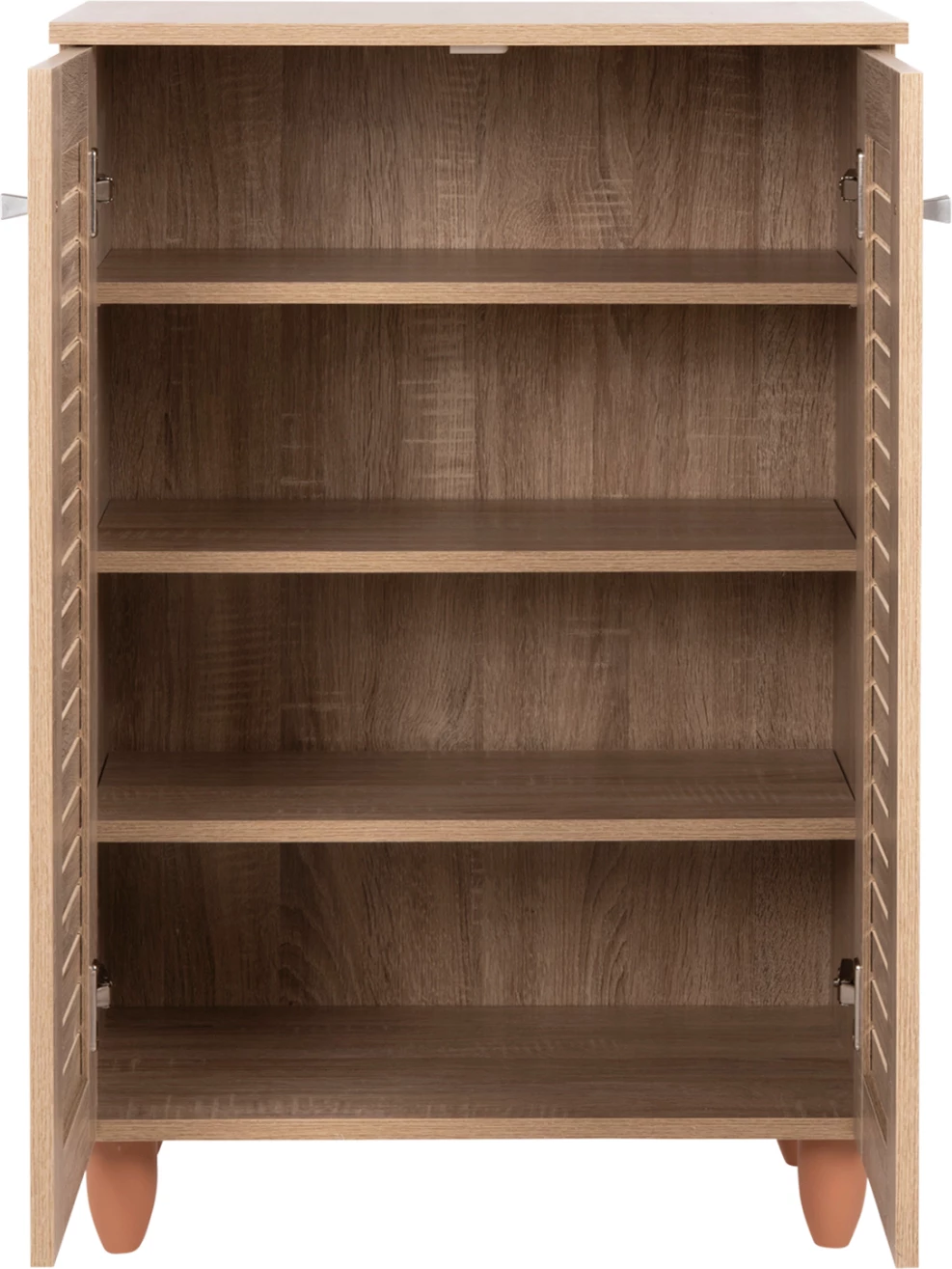 Dollap këpucësh PROLLY FH9608.02 melaminë ngjyrë Sonama-2 dyer-4 rafte 60x34x88Hcm