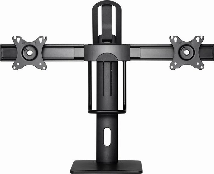 Mbajtës desktopi për 2 monitorë Gembird MS-D2-01 17"-27" VESA 75x75/100x100 max 6 kg, i zi