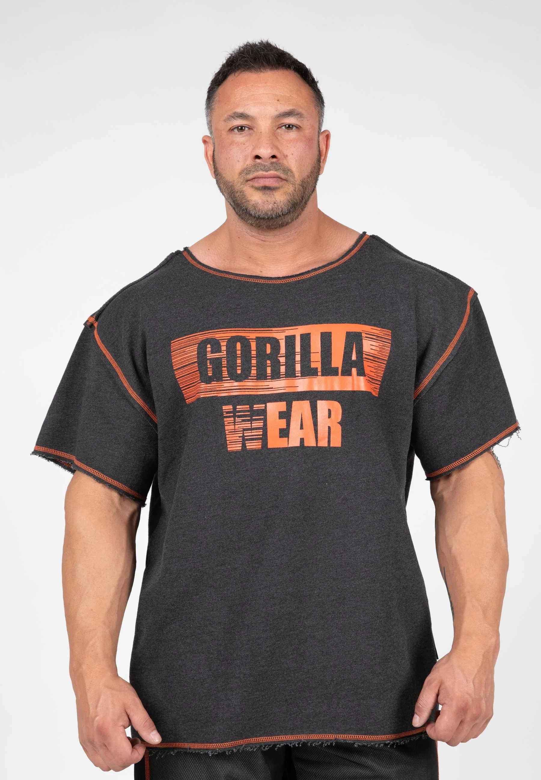 Wallace Workout Top - Gray/Orange