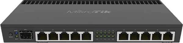 Router MikroTik RB4011iGS+RM, 1GB RAM, 10x Gigabit, SFP+ 10Gbps, i zi