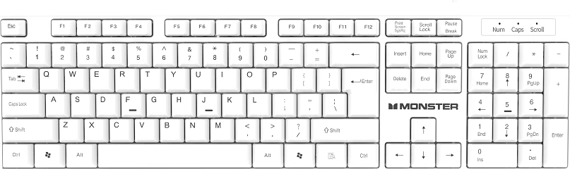 Tastierë MONSTER KM1 KWT
