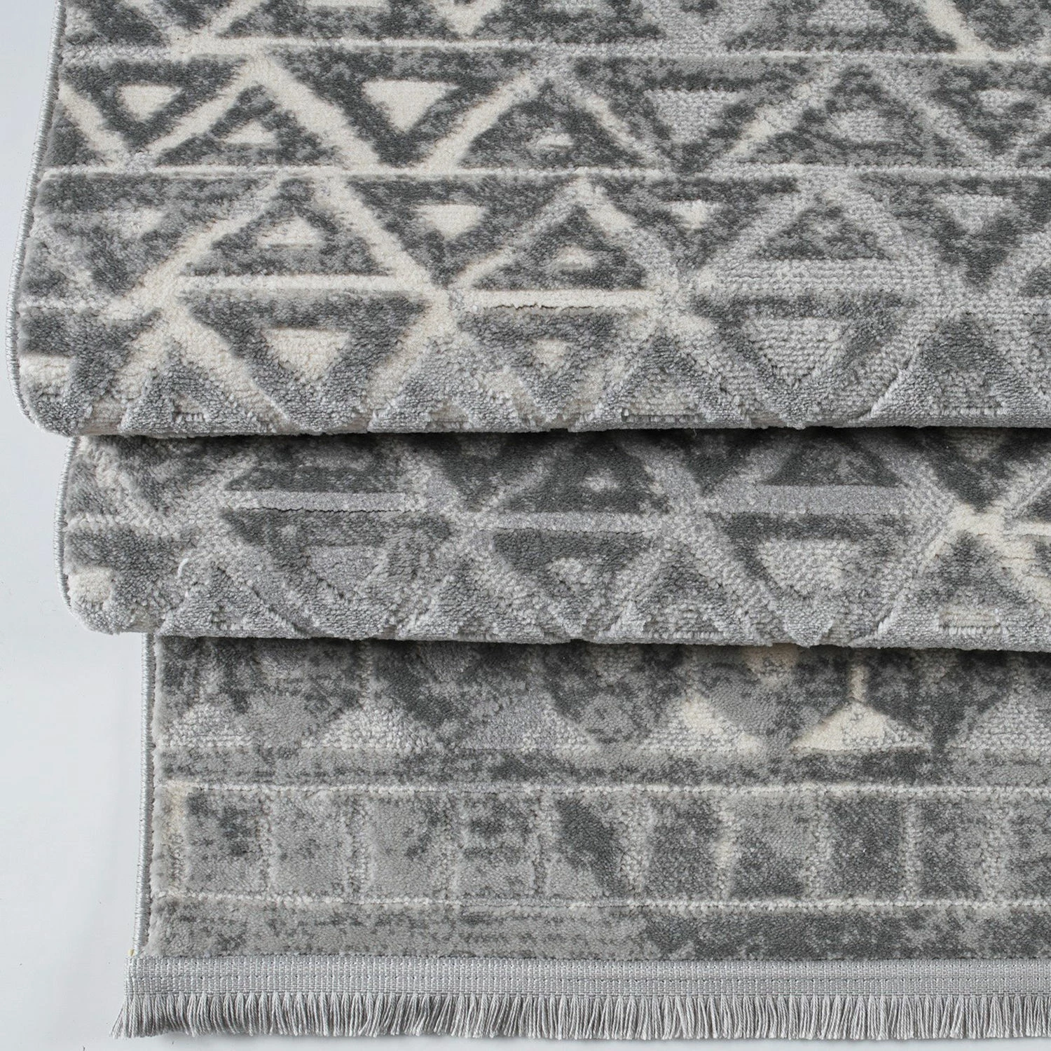 Qilim për korridor, ngjyrë gri-krem, Conceptum Hypnose Notta 1108, 100x150cm