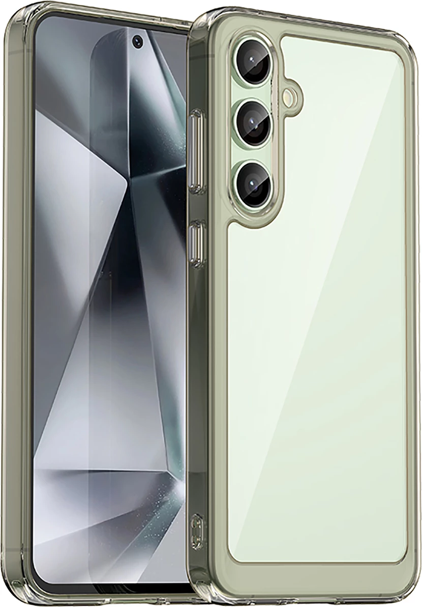 Mbështjellës Hurtel Outer Space Case për Samsung Galaxy S24 FE, Transparent/Black