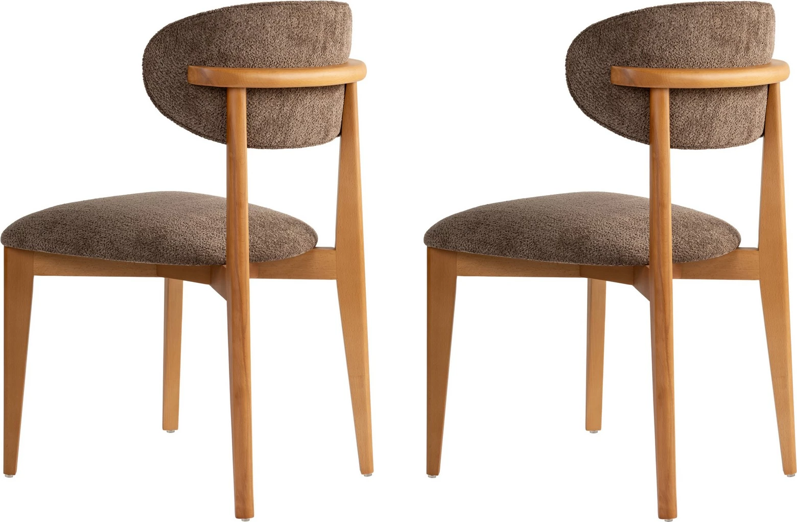 Set karrigesh (2 copë), Skye Decor, ngjyrë kafe, lisi i errët