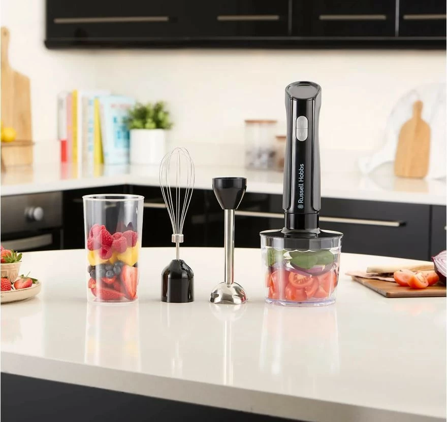 Blender dore Russell Hobbs 27141-56 500 W, 2 shpejtësi + turbo, set me grirës 500 ml + rrahëse + gotë 600 ml, grafit