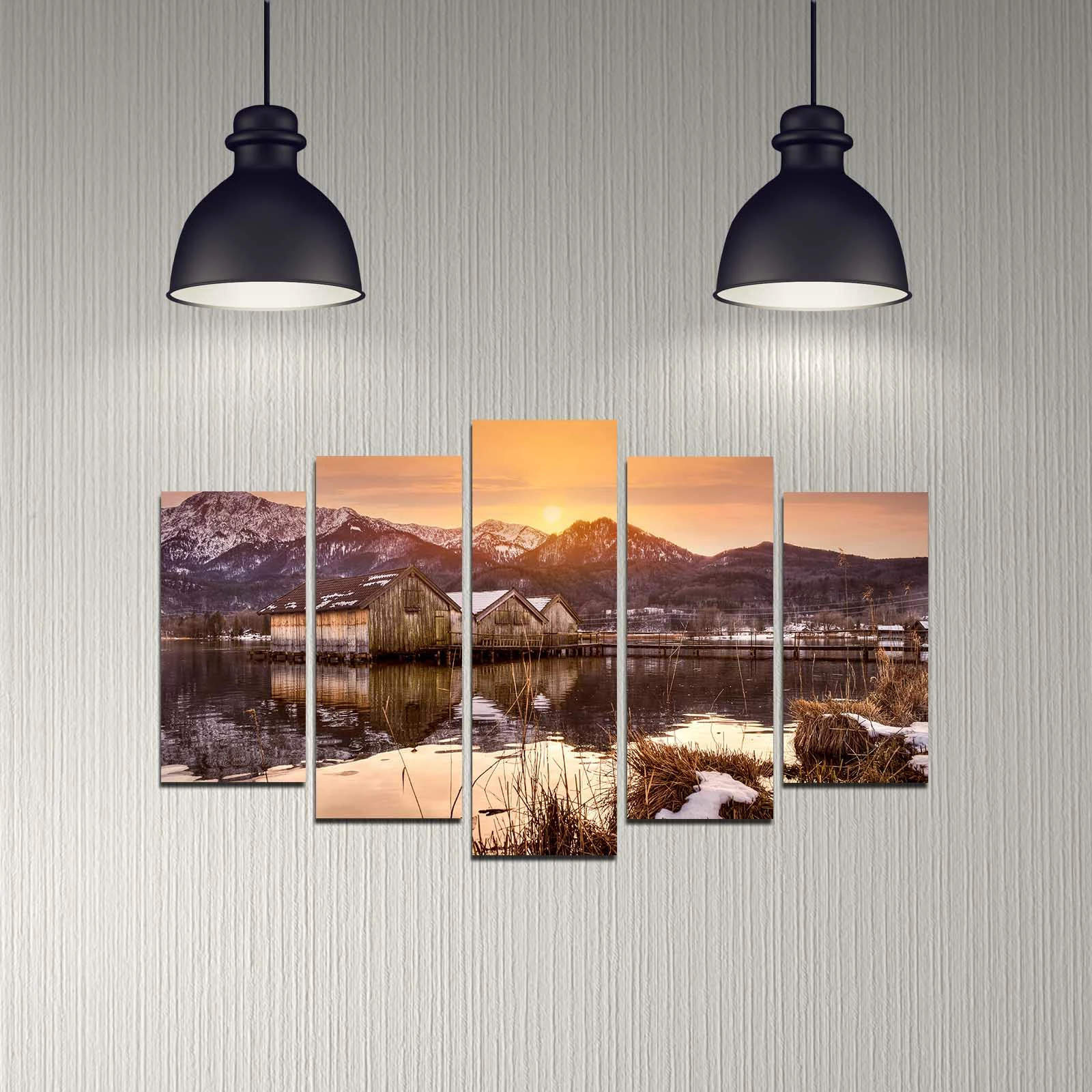 Pikturë dekorative MDF, 5 pjesë, Wallity, 5DMDF-57