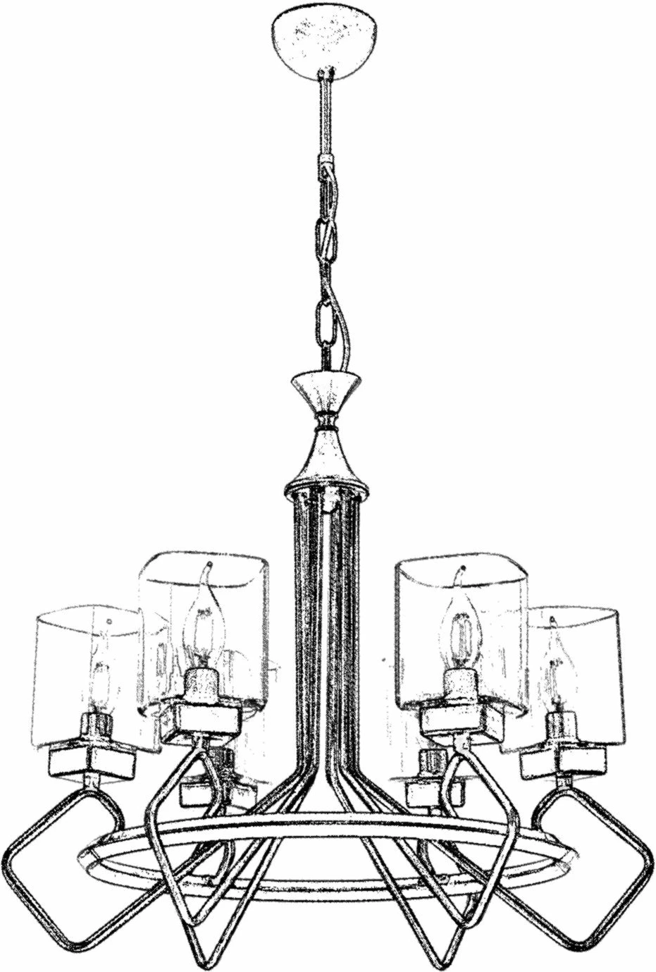 Llambadar Opviq, AV-1740-6E, ngjyrë antike
