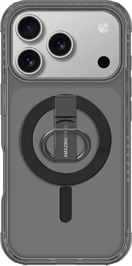 Mbështjellës AmazingThing Titan Pro Grip Ring Set për iPhone 17 Pro Max, MagSafe, i zi