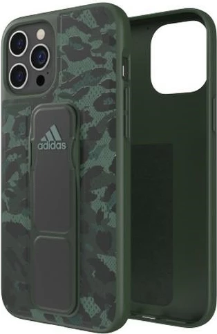Mbështjellës Adidas SP Grip Case Leopard për iPhone 12 Pro Max, i gjelbër