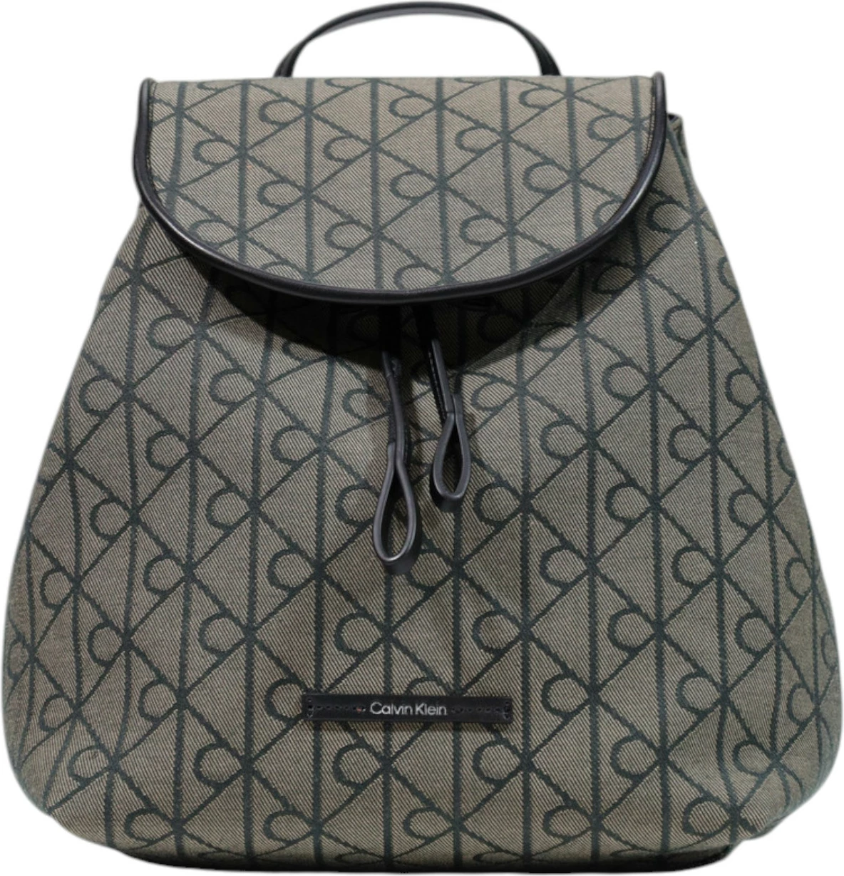 Çantë shpine Calvin Klein LV04F3536G për femra, e zezë-bezhë