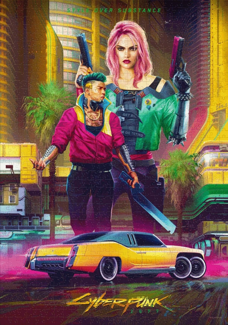 Puzzle Cyberpunk 2077 Good Loot Gaming 1000 pjesë, Kitsch Style