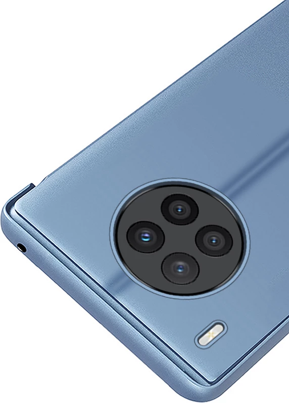 Mbështjellës Hurtel Clear View Case për Huawei nova 8i, me kapak, e zezë