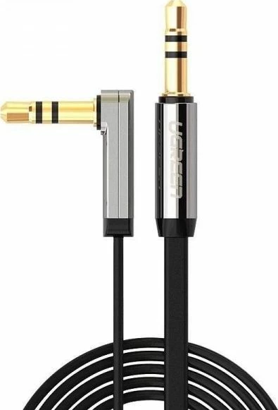 Kabllo audio 3.5mm Jack Ugreen AV119/UGR320 2m me kënd, Silver