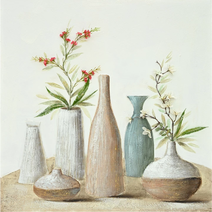 Pikturë kanavacë me vazo Inart, 100x3x100cm