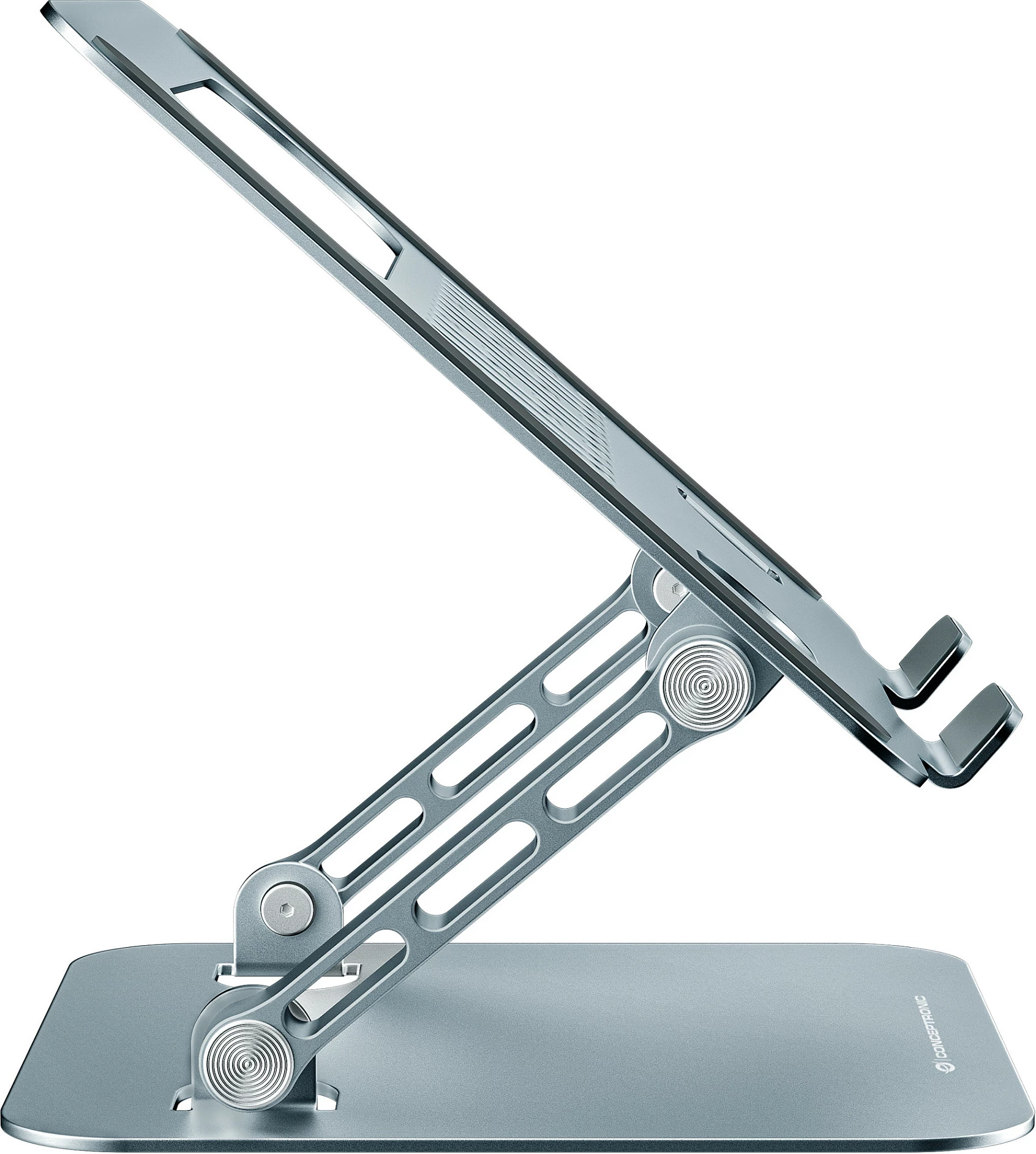 Mbajtëse laptopi Conceptronic, e palosshme, e rregullueshme në lartësi, deri 17", gri
