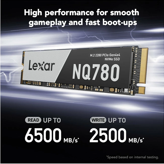 SSD i brendshëm Lexar NQ780 1TB, M.2 2280 NVMe PCIe 4.0, 6000MB/s