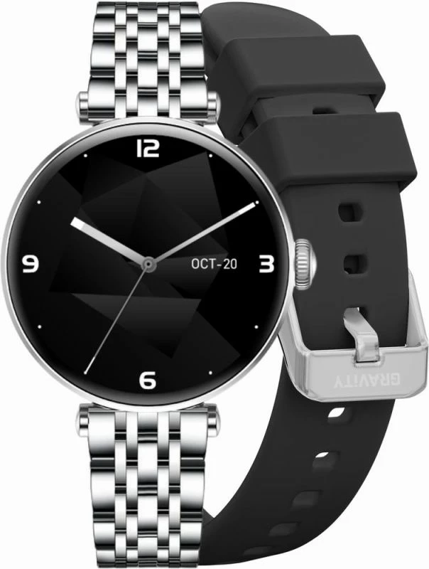 Smartwatch Gravity unisex, e zezë
