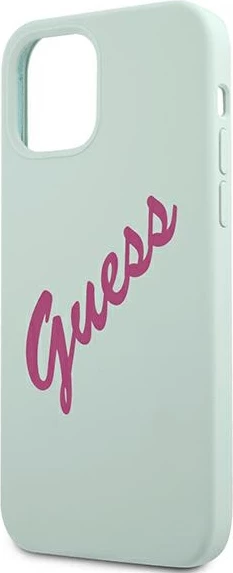 Mbështjellës Guess GUHCP12MLSVSBF për iPhone 12/12 Pro 6.1", silikon, fuchsia/blue
