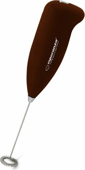Shkumëzues qumështi Esperanza Latte EKF001N, me bateri, plastikë/çelik inox, kafe