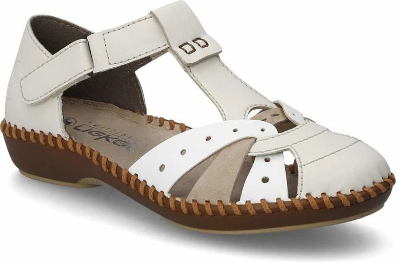 Sandale femra Rieker M1655-61, bezhë