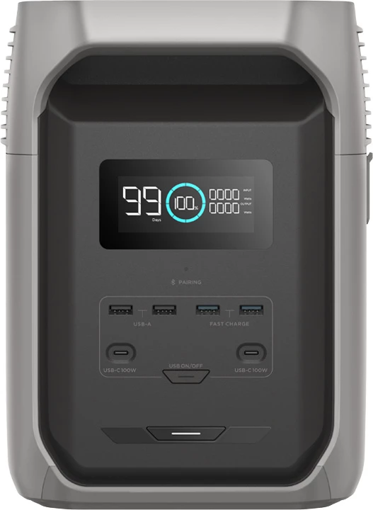 Stacion portativ energjie EcoFlow DELTA 3 1500, 1536 Wh, argjend