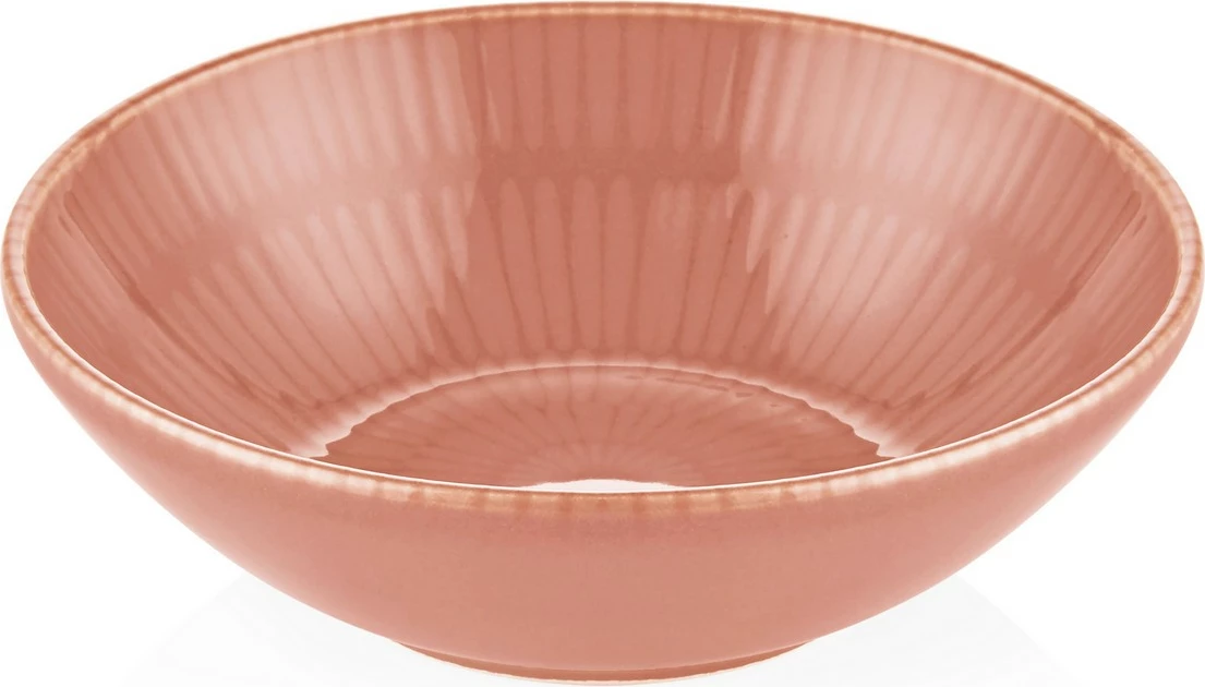 Set pjatash të thella qeramike (6 copë), ngjyrë somon, Hermia, NON0030