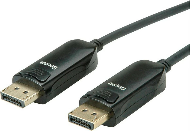 Kabllo DisplayPort ROLINE 14.01.3491, 15 m, DP 1.4, 8K@60Hz, e zezë