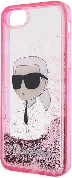 Mbështjellës Karl Lagerfeld KLHCI8LNKHCP për iPhone 7/8/SE 2020/2022, hardcase, rozë