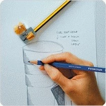 Lapsa STAEDTLER Noris HB 12 copë, zi/verdhe