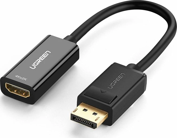 Adapter Ugreen HDMI në DisplayPort 4K, 40363, zi/gri