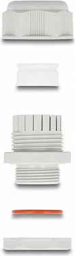 Glandë kabllo DeLOCK EX M16, IP68, për kabllo 5–10 mm, 2 copë, gri