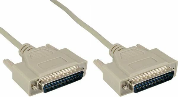 Kabllo seriale InLine 11112M DB-25 në DB-25, 2 m, gri