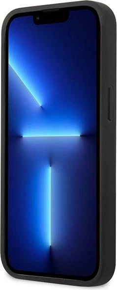 Mbështjellës Mercedes MEHCP13SPSQBK për iPhone 13 mini 5.4", lëkurë, i zi