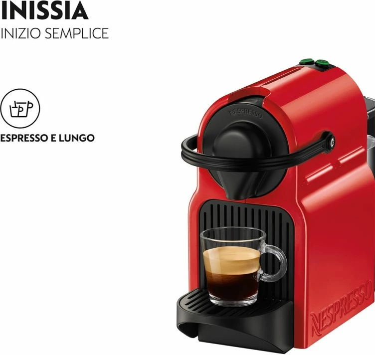 aparat kafeje kapsula Krups Nespresso Inissia XN1005, e kuqe