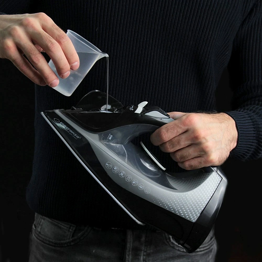 Hekur Esperanza EHI011 me avull, pllakë qeramike, 2600 W, Gri e Zi