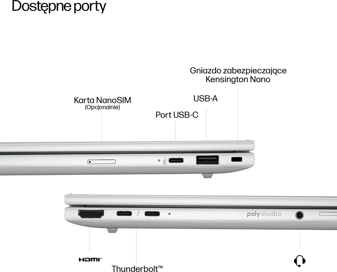 Laptop HP EliteBook 8 G1a, Ryzen AI 7 PRO 350, 14" WUXGA, 24GB RAM, 512GB SSD, Pike silver aluminium