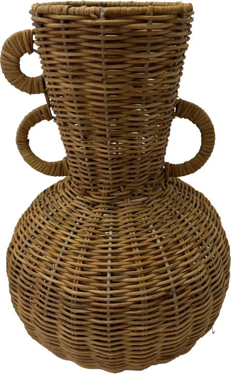Vazo ARUNDO, ratan natyral, 26x26x36cm