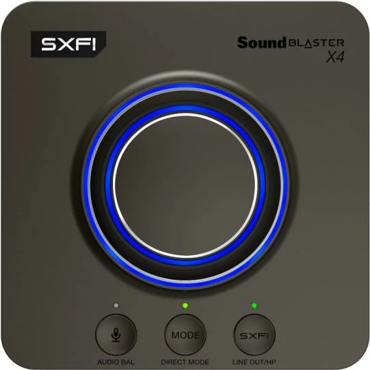 Kartë zëri e jashtme, Creative Sound Blaster X4 (70SB181500000), 24-bit, zezë/gri