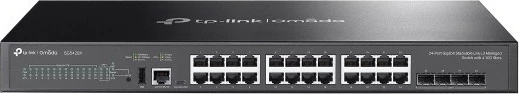 Switch TP-Link Omada SG5428X, Managed, L3, Gigabit Ethernet, Montim në rack, Ngjyrë e zezë