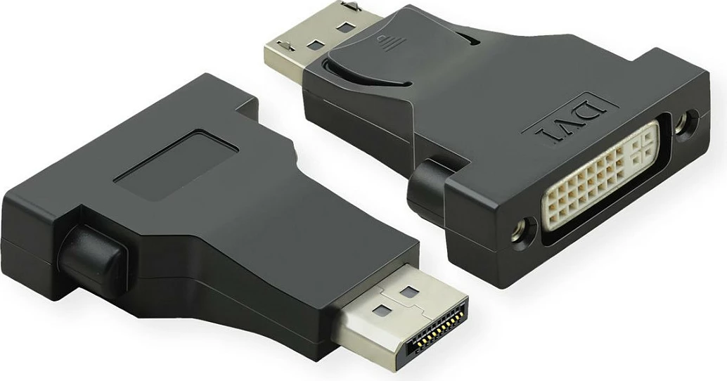 Adapter VALUE DisplayPort në DVI, 1920x1200, 60Hz, i zi