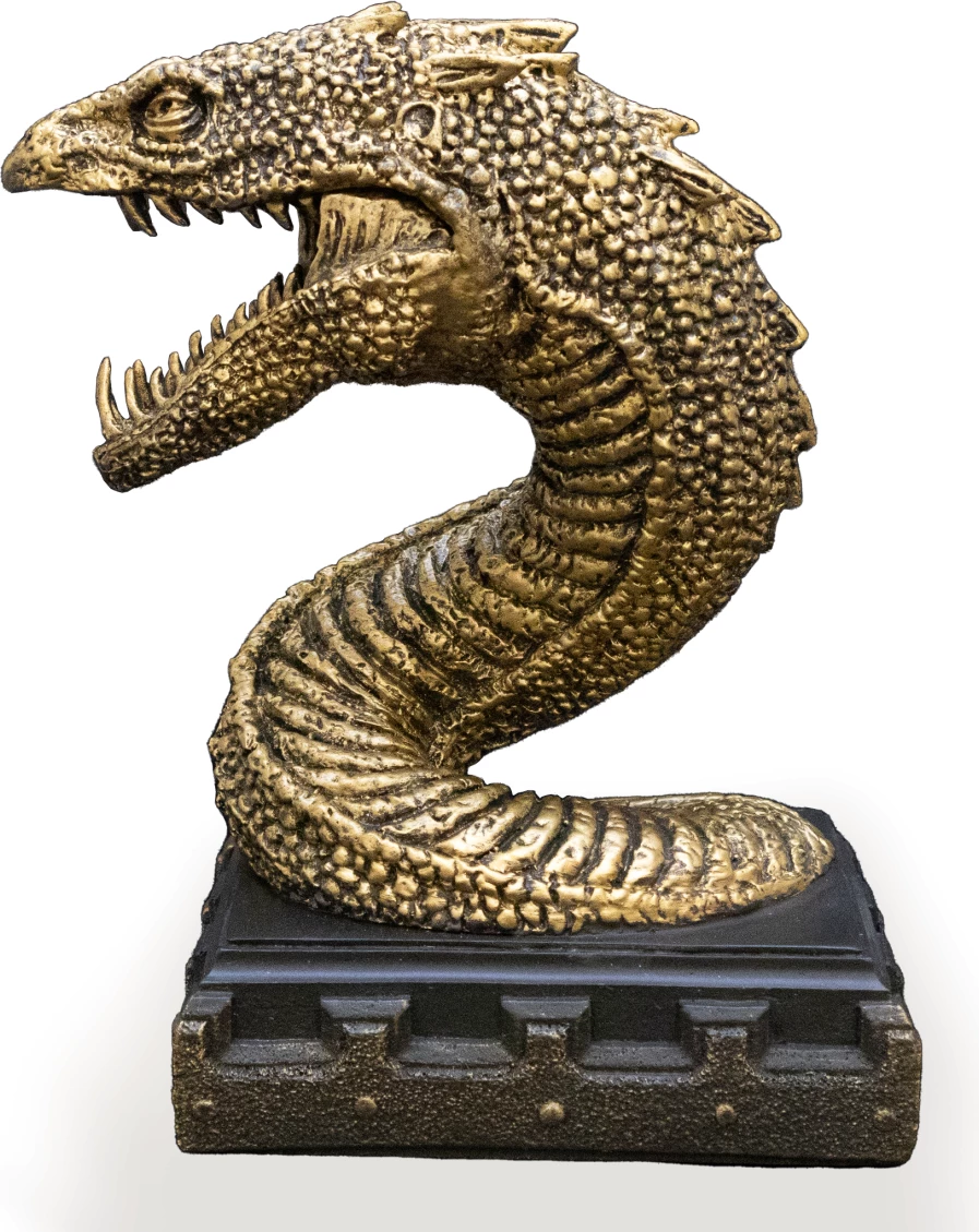 Mbajtëse librash NOBLE COLLECTION Harry Potter Basilisk, bronz/zezë